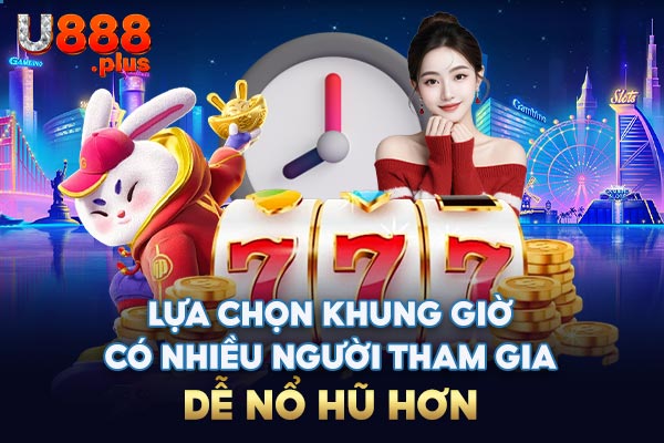 Lựa chọn khung giờ có nhiều người tham gia dễ nổ hũ hơn Lựa chọn khung giờ có nhiều người tham gia dễ nổ hũ hơn