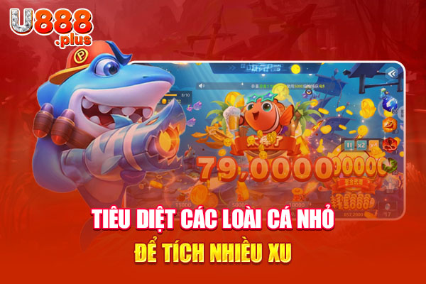 Tiêu diệt các loài cá nhỏ để tích nhiều xu Tiêu diệt các loài cá nhỏ để tích nhiều xu